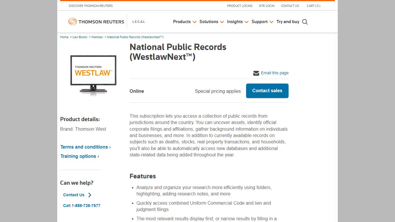 National Public Records (WestlawNext&tr... | Legal Solutions
